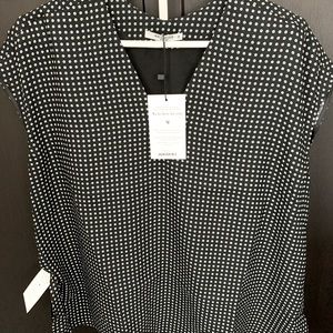 COPY - NWT MM LaFleur Townsend top Royal Checker Black/Ivory XS. Great for summ…